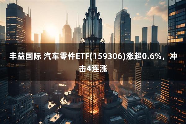 丰益国际 汽车零件ETF(159306)涨超0.6%，冲击4连涨
